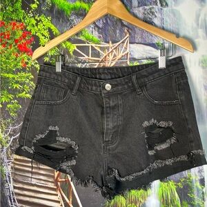 Composition denim shorts size L women  .